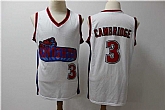Los Angeles Knights 3 Calvin Cambridge White Movie Basketball Jersey,baseball caps,new era cap wholesale,wholesale hats